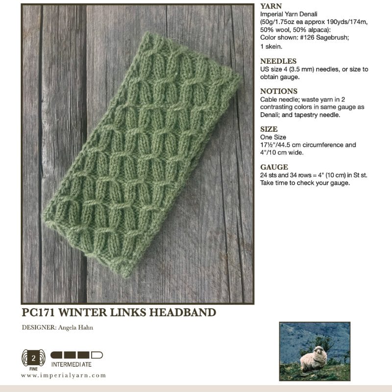 Winter Links Headband Kit -Alpaca/Merino - Image 2