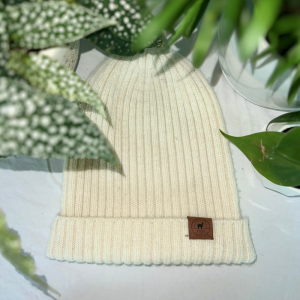 Alpaca Merino Wool Ribbed Beanie