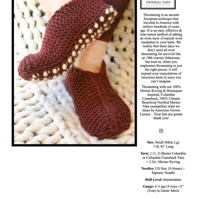 Thrummed Slippers Kit - Image 2