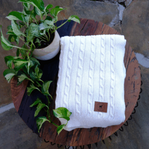 Alpaca Merino Wool And Cotton Woven Throw