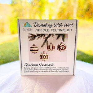 Christmas Ornaments Needle Felting Kit