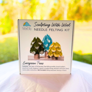 Evergreen Trees Needle Felting Kit