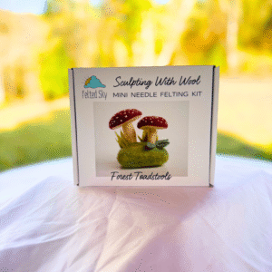 Forest Toadstools Mini Needle Felting Kit