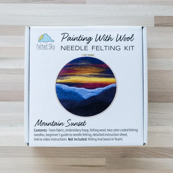Mountain Sunset Needle Felting Kit